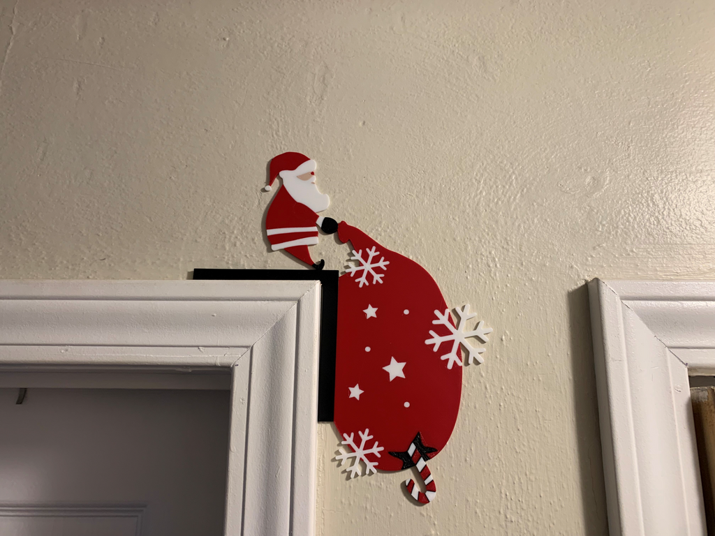 Santa Door Corner Decoration