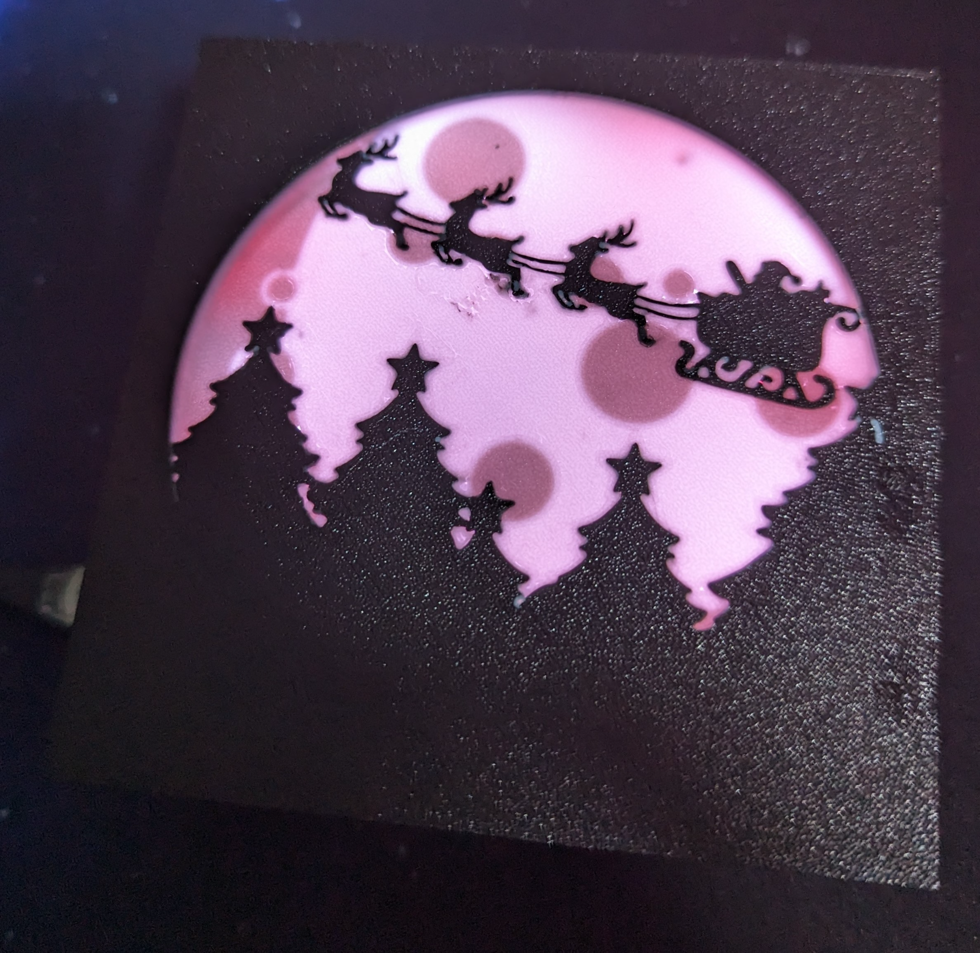 Hot-Swap LightBox Faceplate – Santa Claus at Night