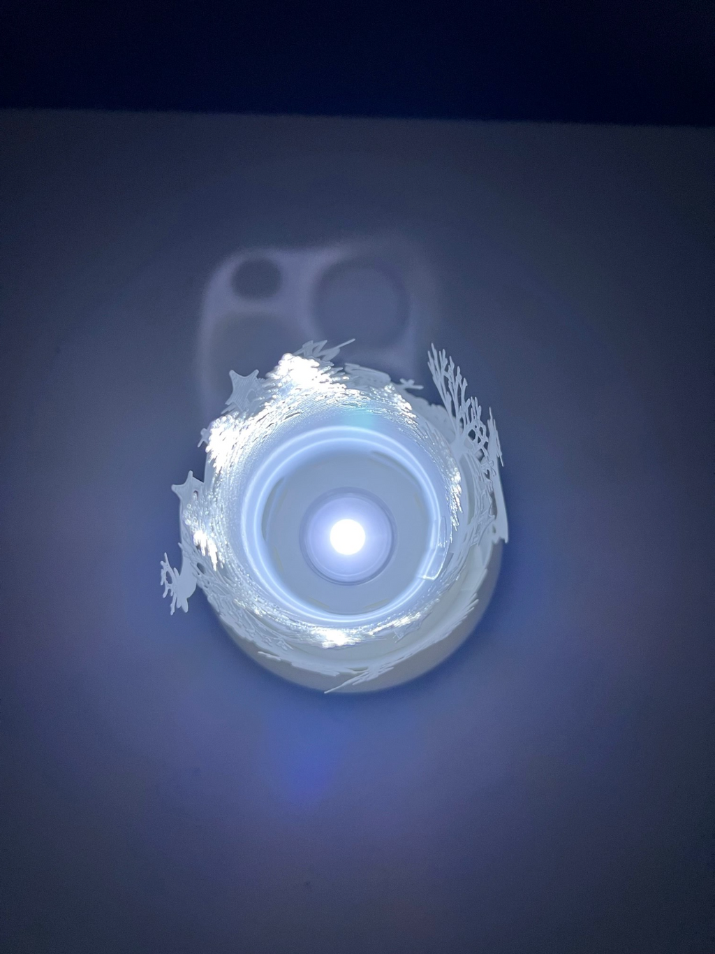 Deer and Snowman Round Lantern