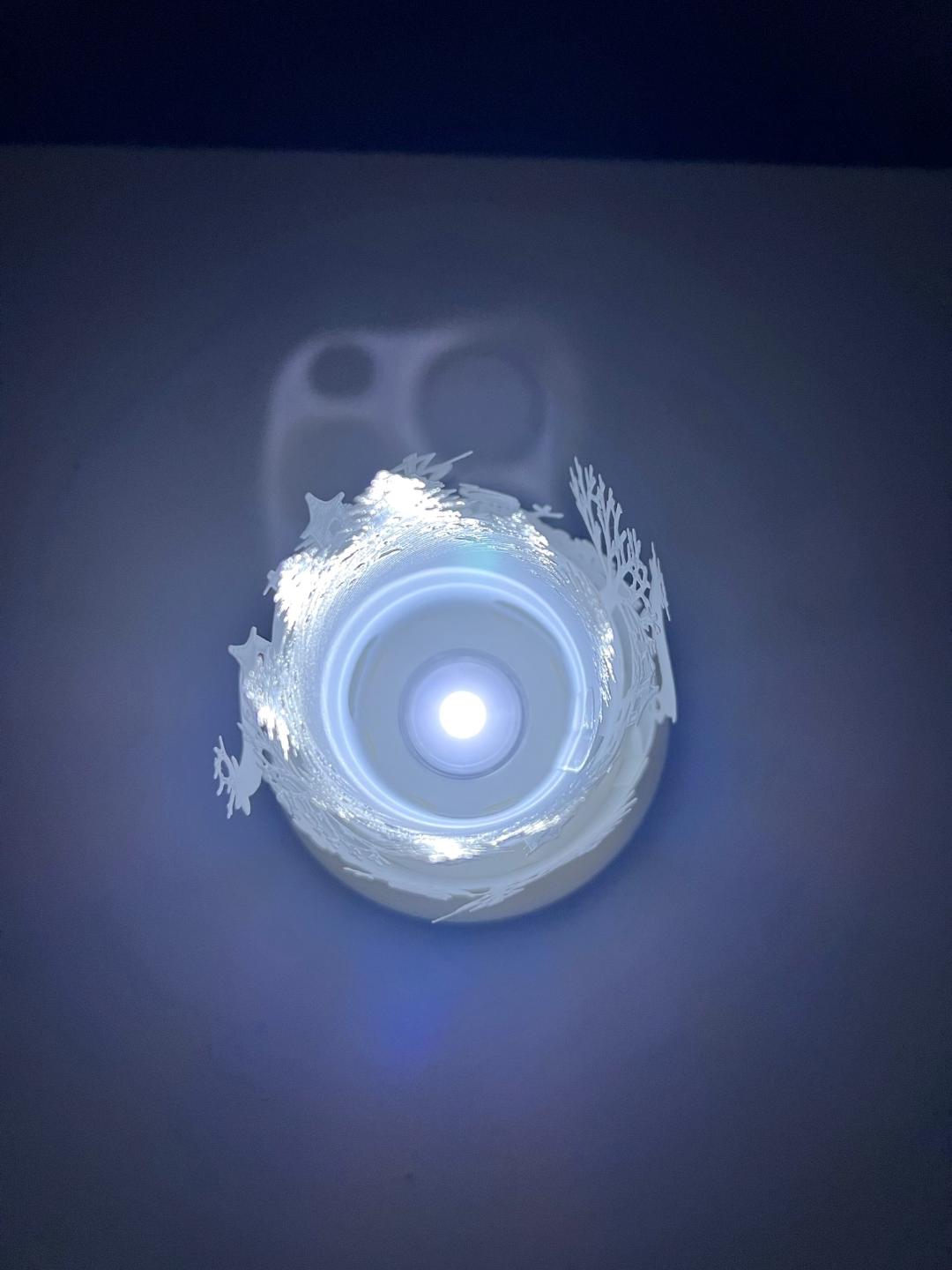 Deer and Snowman Round Lantern