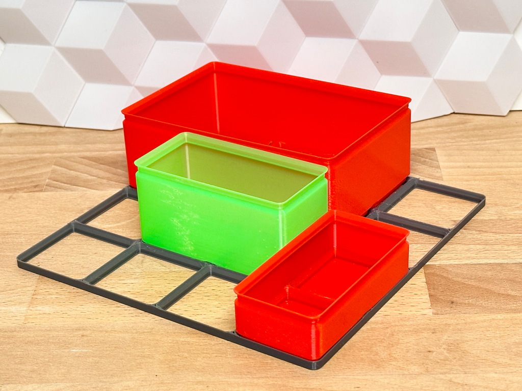 Gridfinity Box (Lightweight, Less Filament)