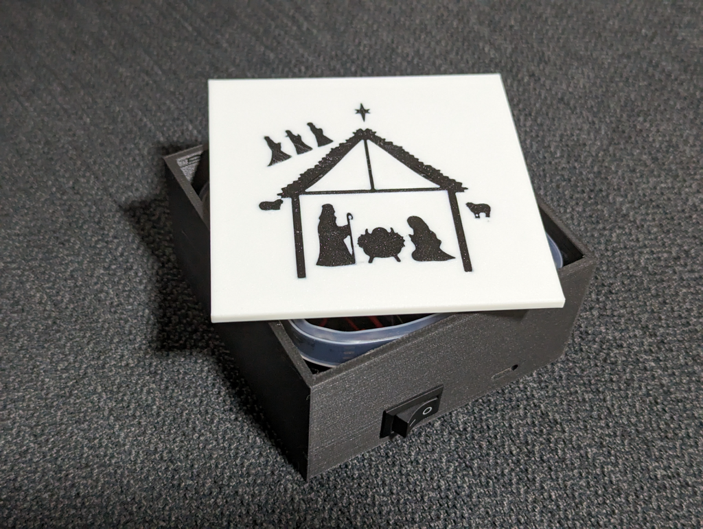 Hot-Swap LightBox Faceplate – Nativity Scene