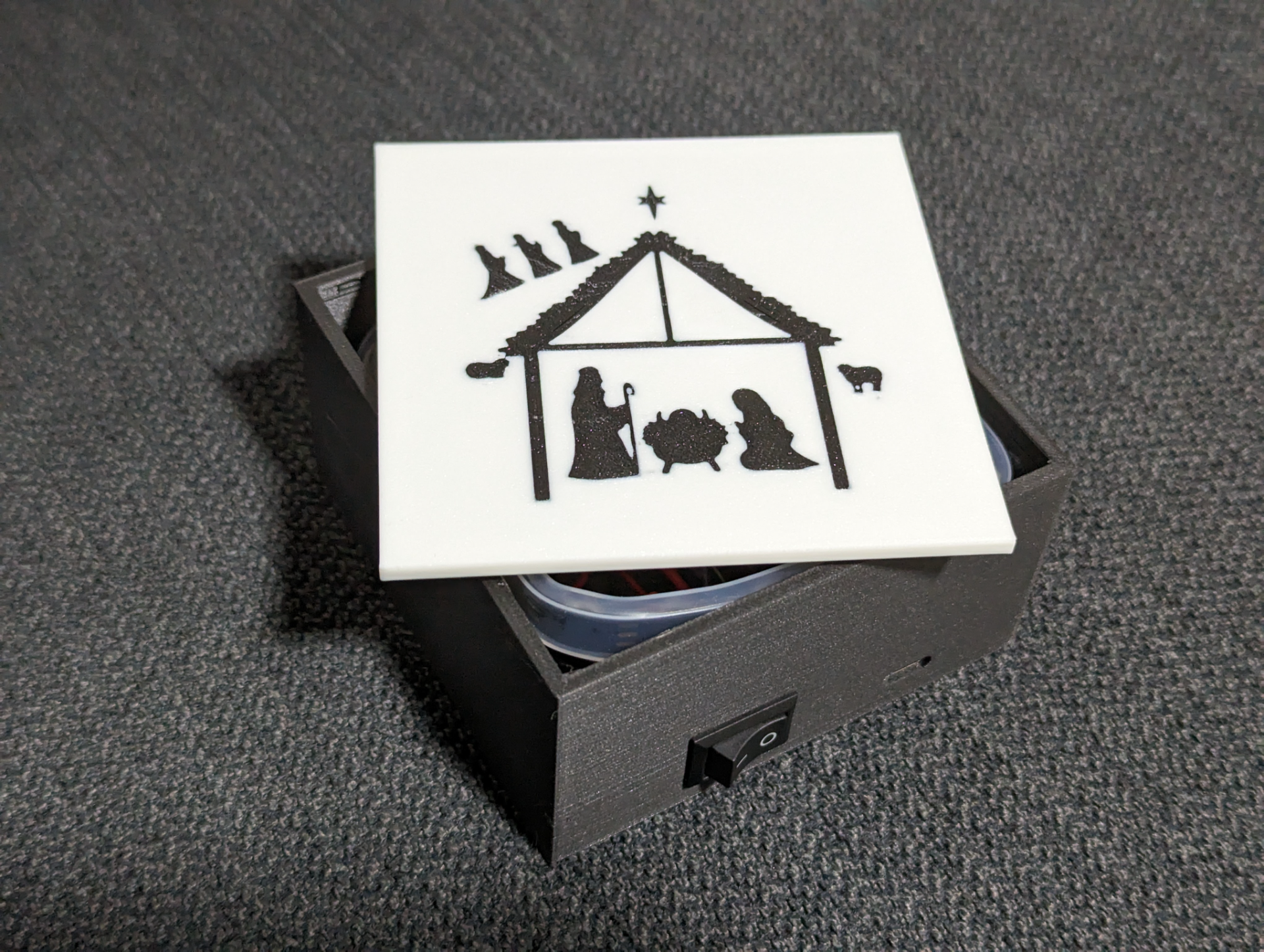 Hot-Swap LightBox Faceplate – Nativity Scene