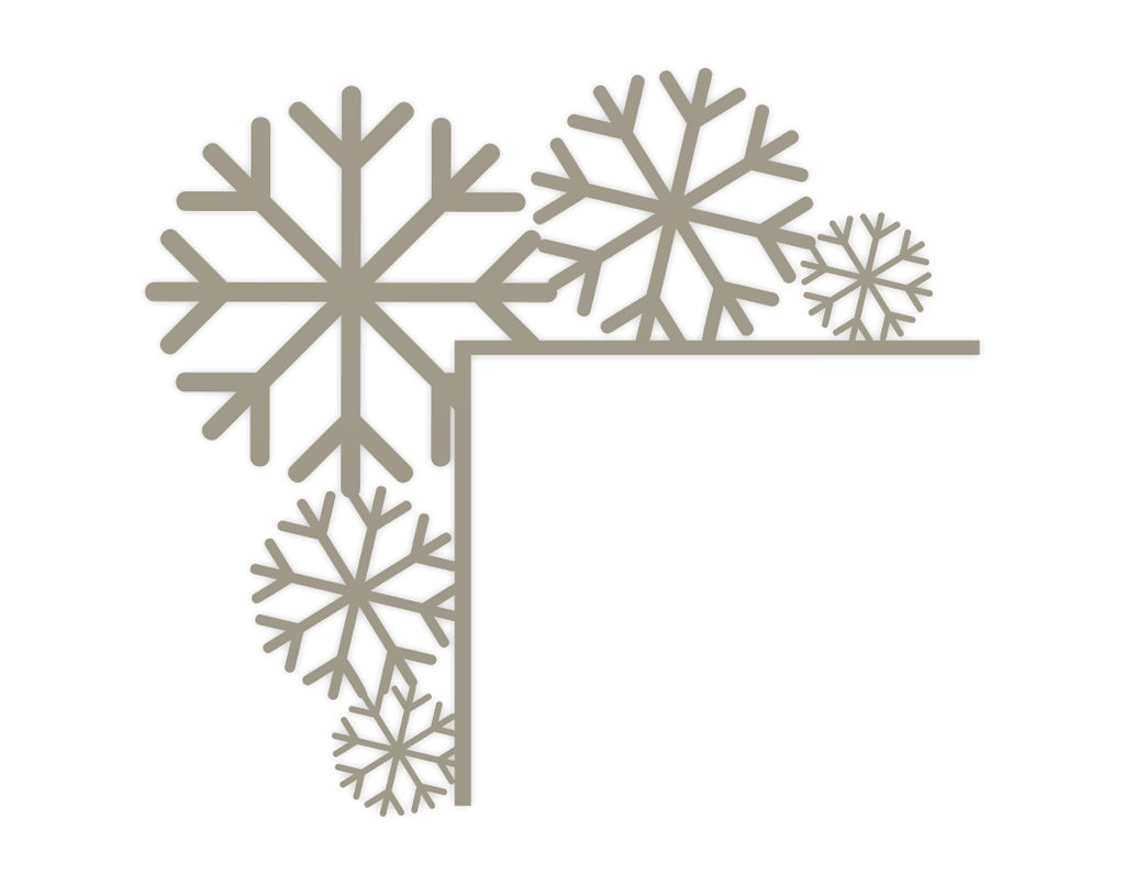 Snowflake Door Corner Decoration