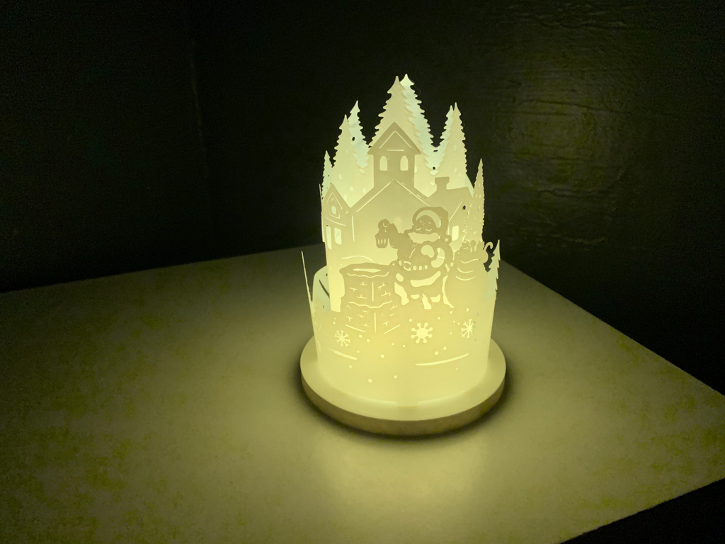 Santa Round Lantern
