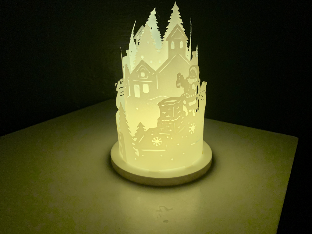 Santa Round Lantern