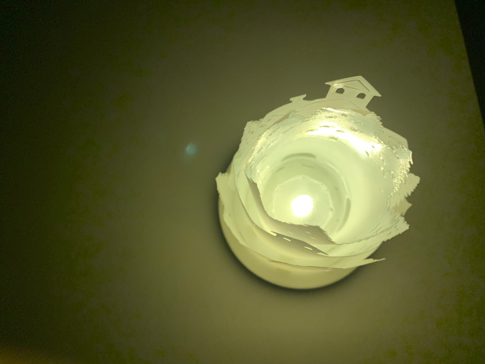 Santa Round Lantern