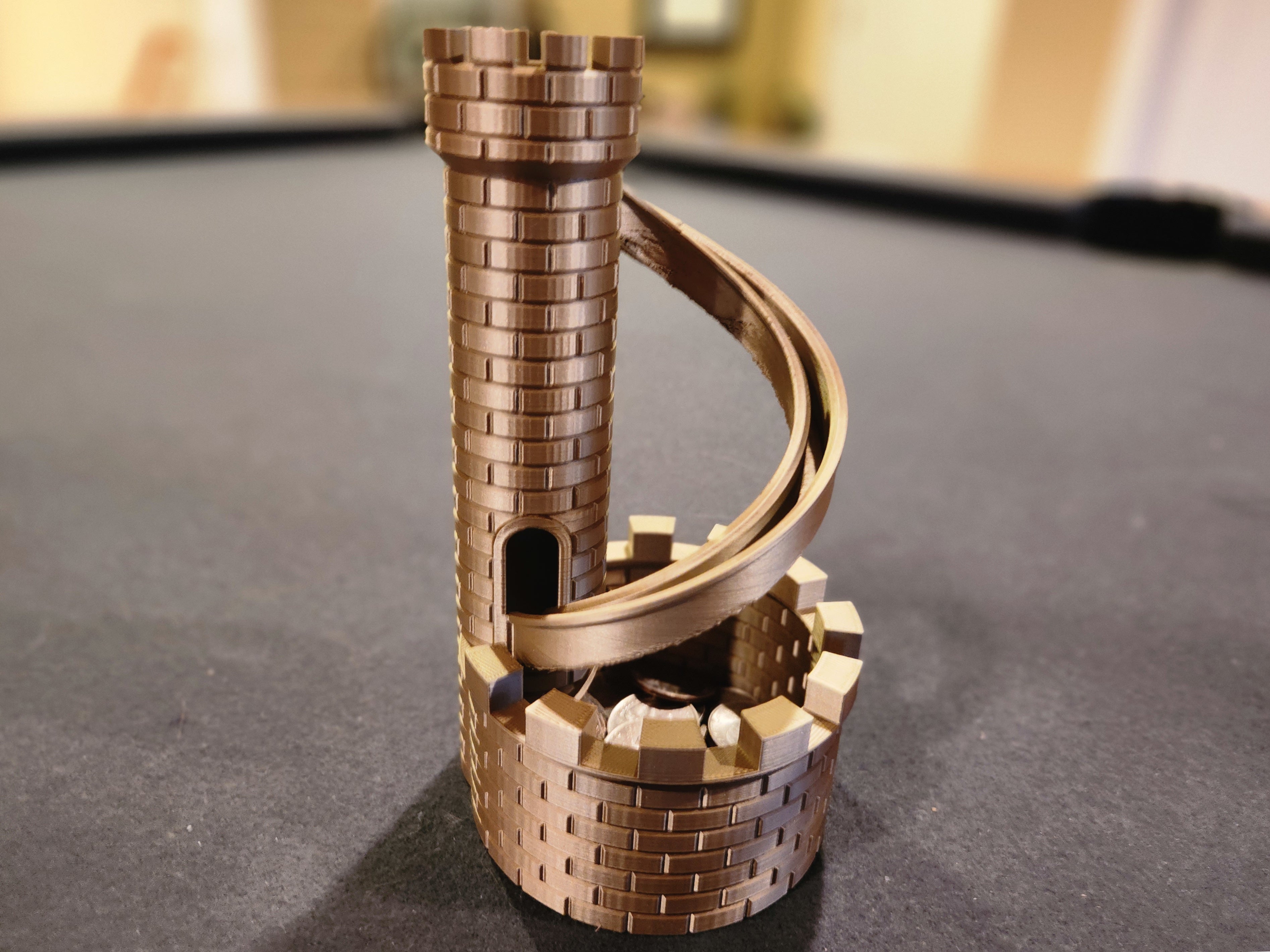 Castle Slide Coin Storage