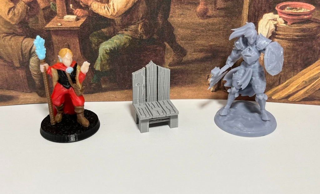 D&D Chair Set 1 - High Back, Throne, & Wood Chair