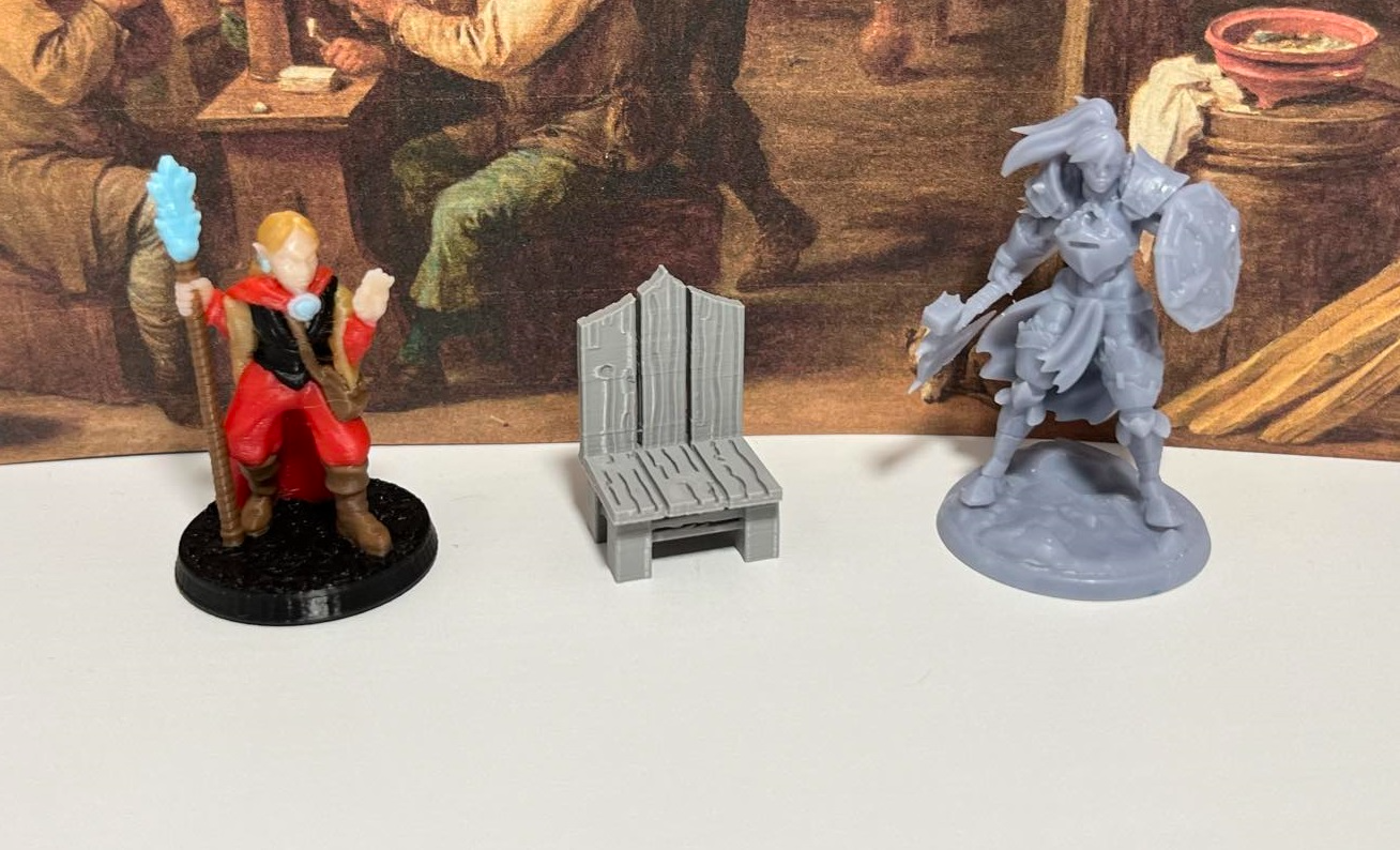 D&D Chair Set 1 - High Back, Throne, & Wood Chair