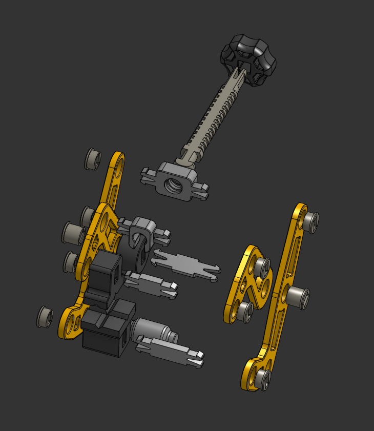 Fully 3D-Printed Kant-Twist Style Clamp