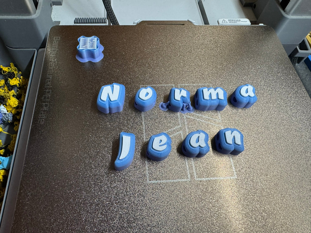 Parametric Friendship Bracelet Alphabet Beads