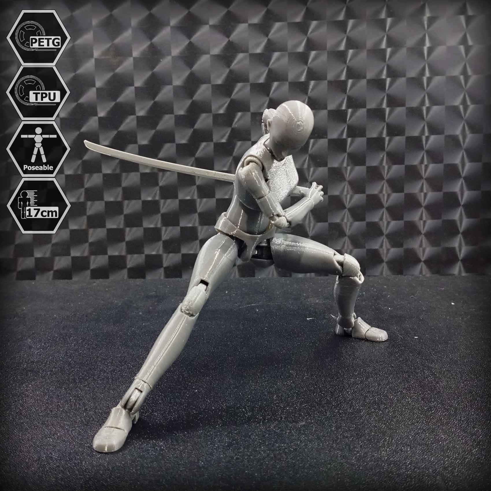 1/10 Scale TPU Joint Action Figure E.V.A 02