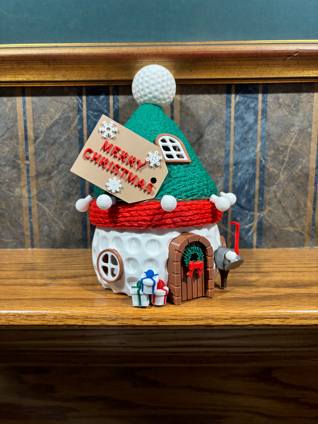 Golf Ball Christmas House