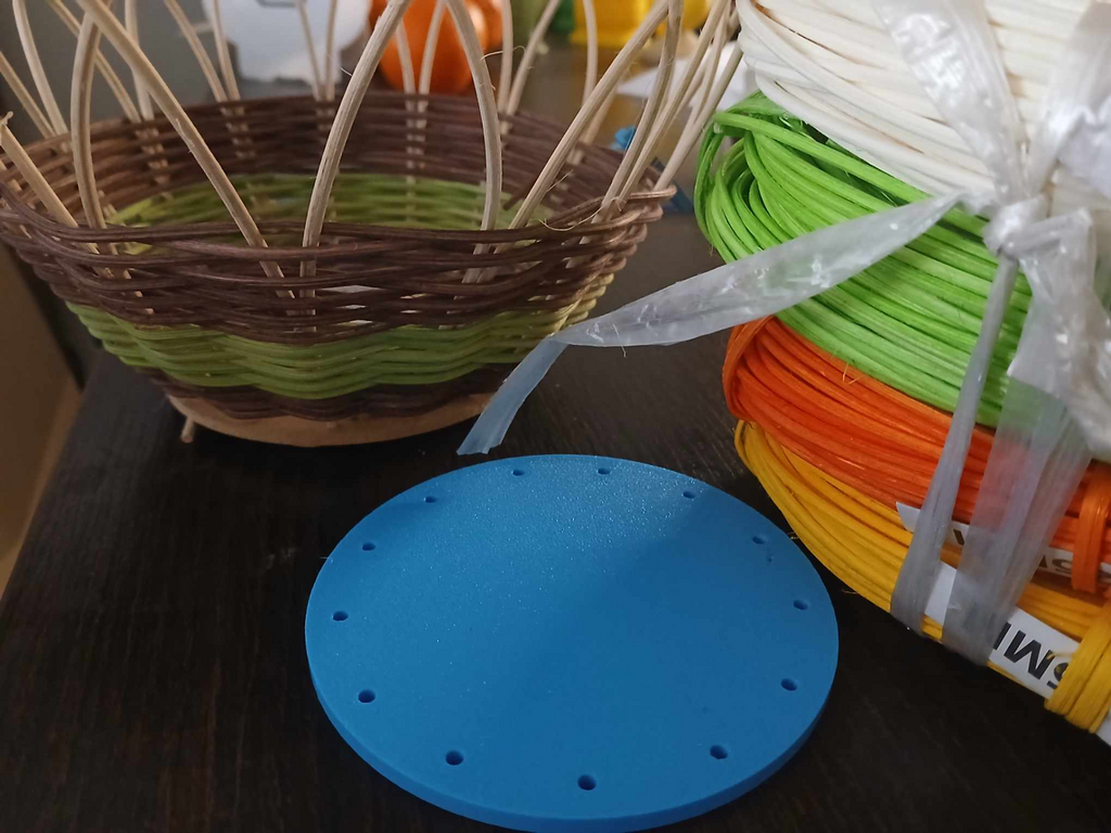 Bottoms for rattan core baskets diy