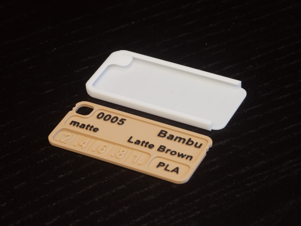 Favorite Filament Sample Holder (storage label)