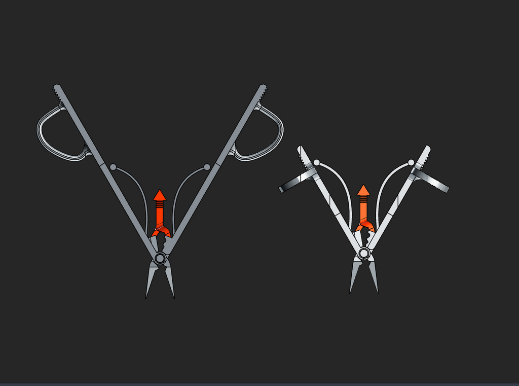 Tweezer 2.0: Print-in-place tweezer/Pliers set