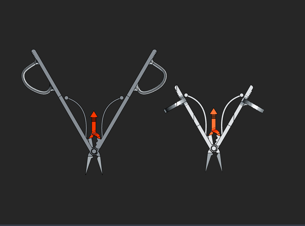Tweezer 2.0: Print-in-place tweezer/Pliers set