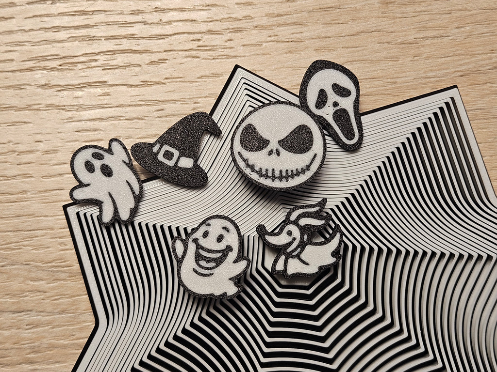Fidget Spiderweb Twist XL with 6 Halloween pins