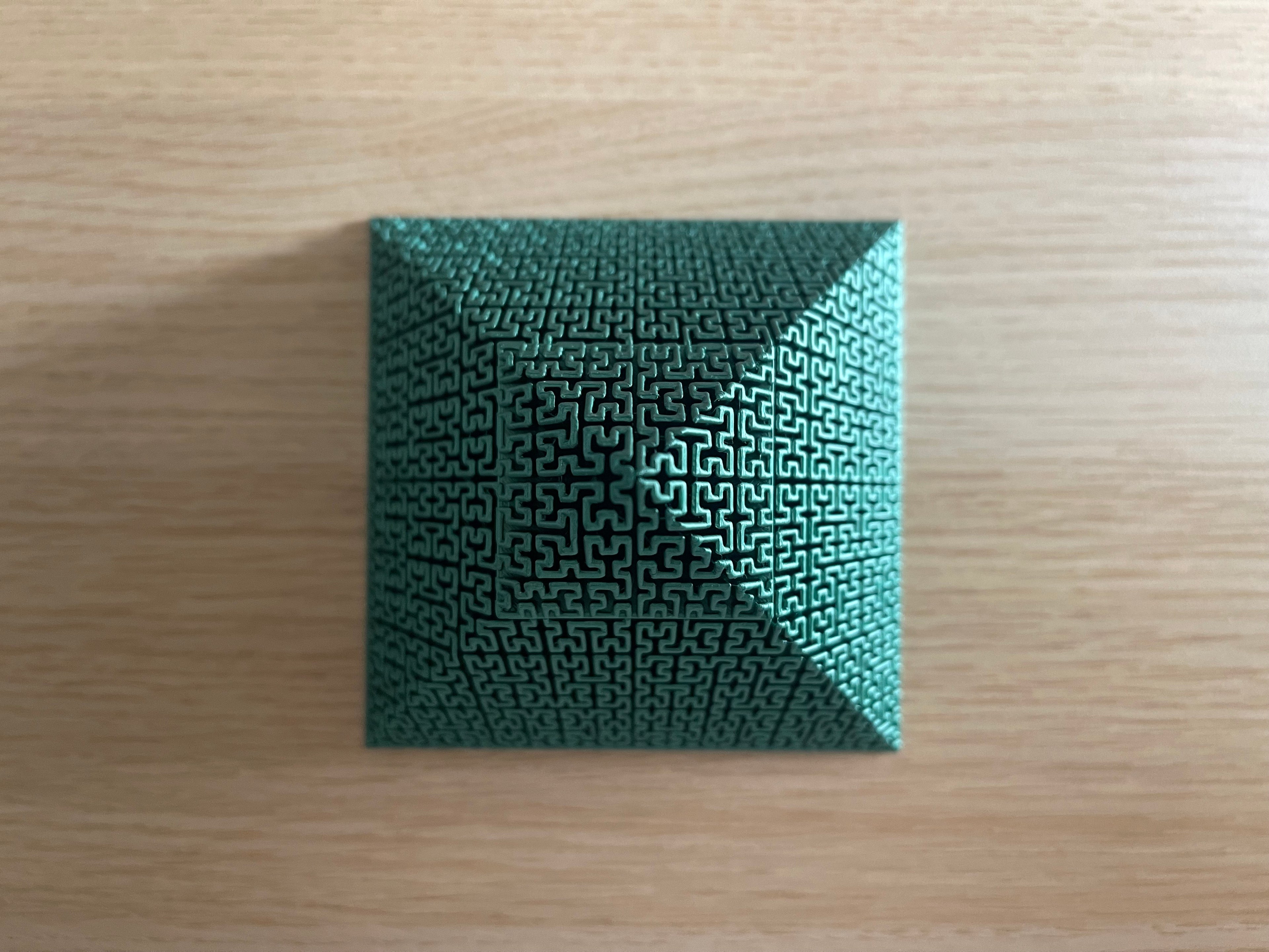 Hilbert Curve Fractal Pyramid