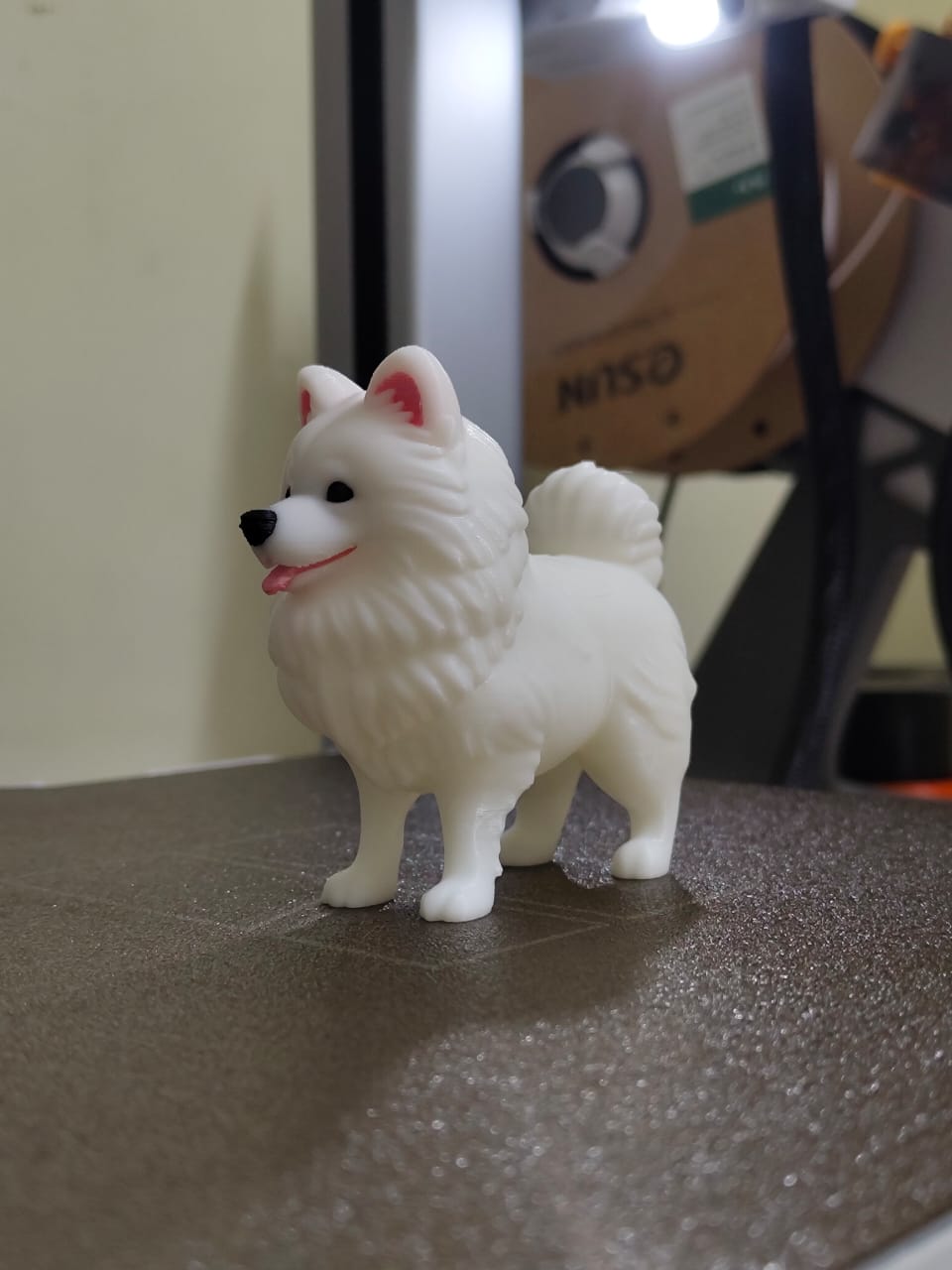 Cute Pomeranian Dog Figurine