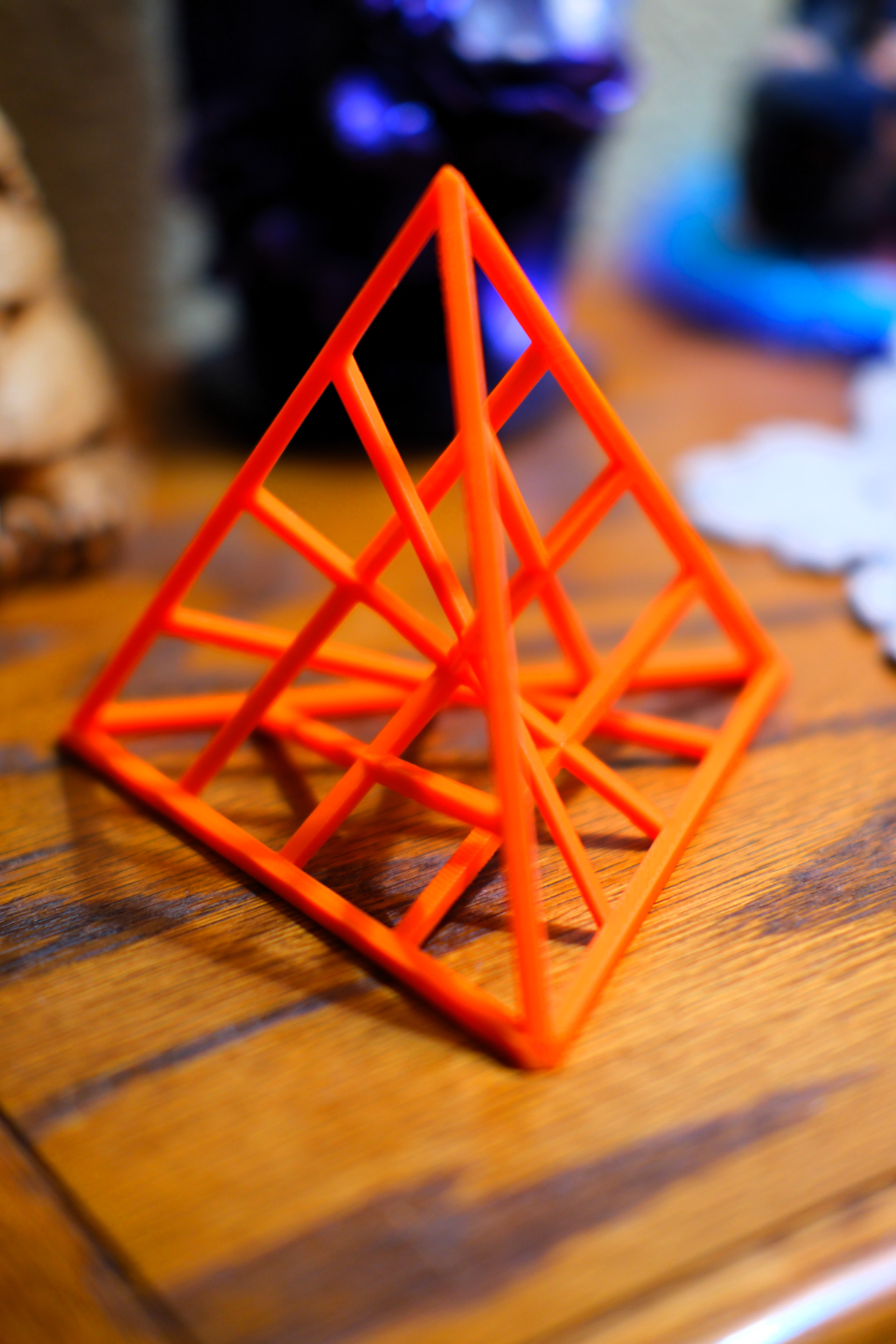 Line Art Tetrahedron