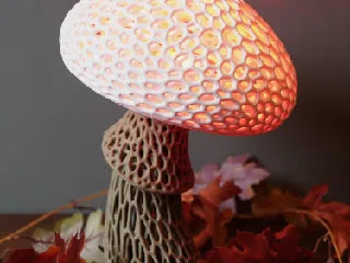 Voronoi Mushroom Lamp