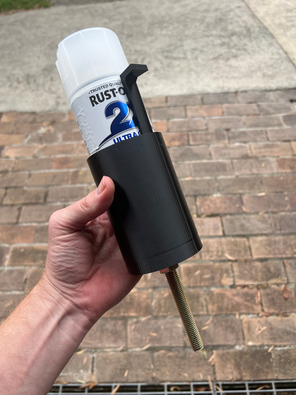 Paint can shaker/mixer for hand drill