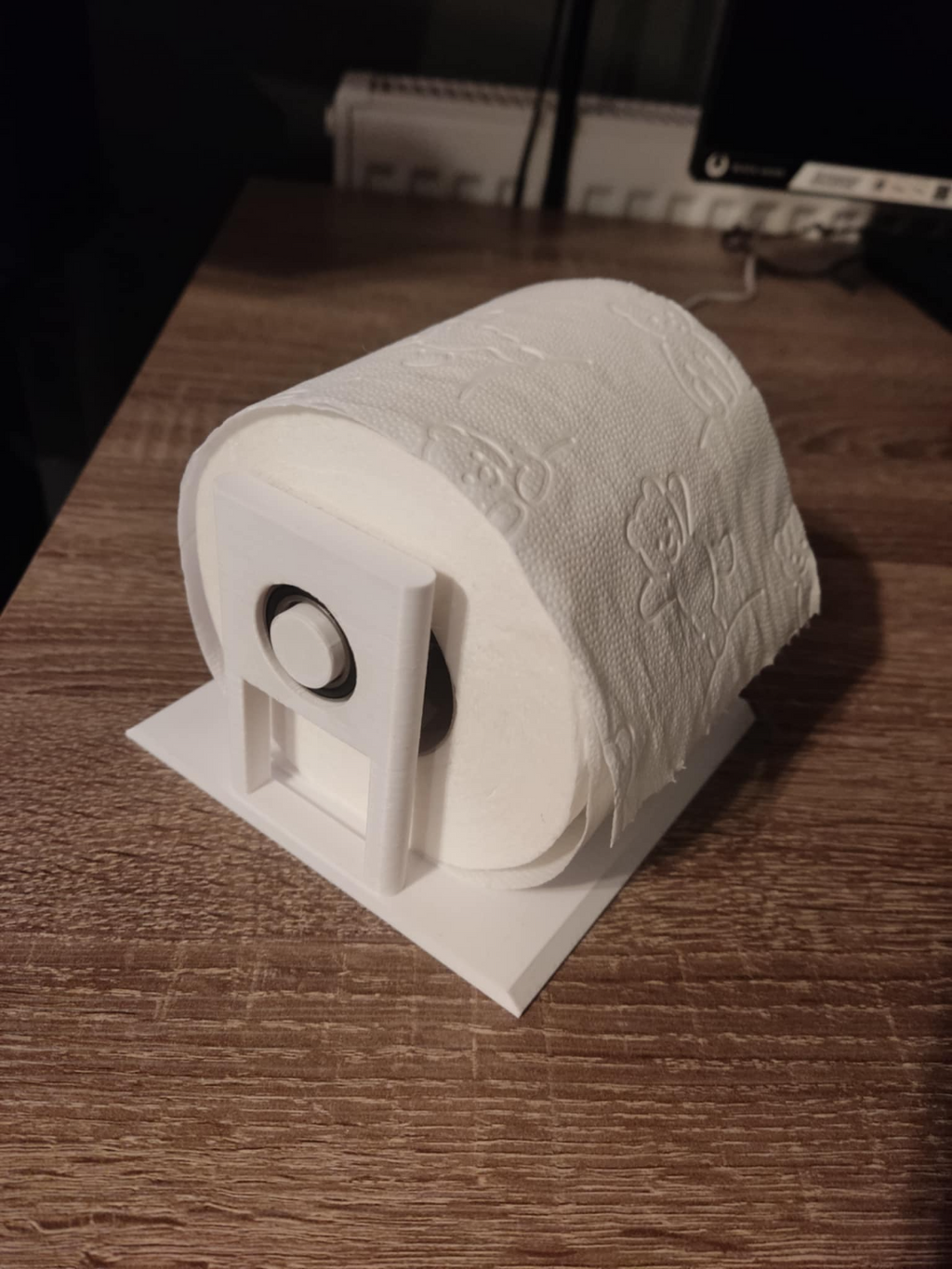 Toilet paper holder with bearings!