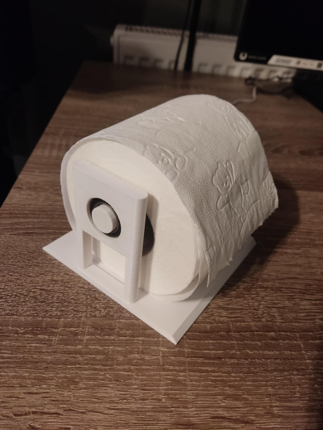 Toilet paper holder with bearings!