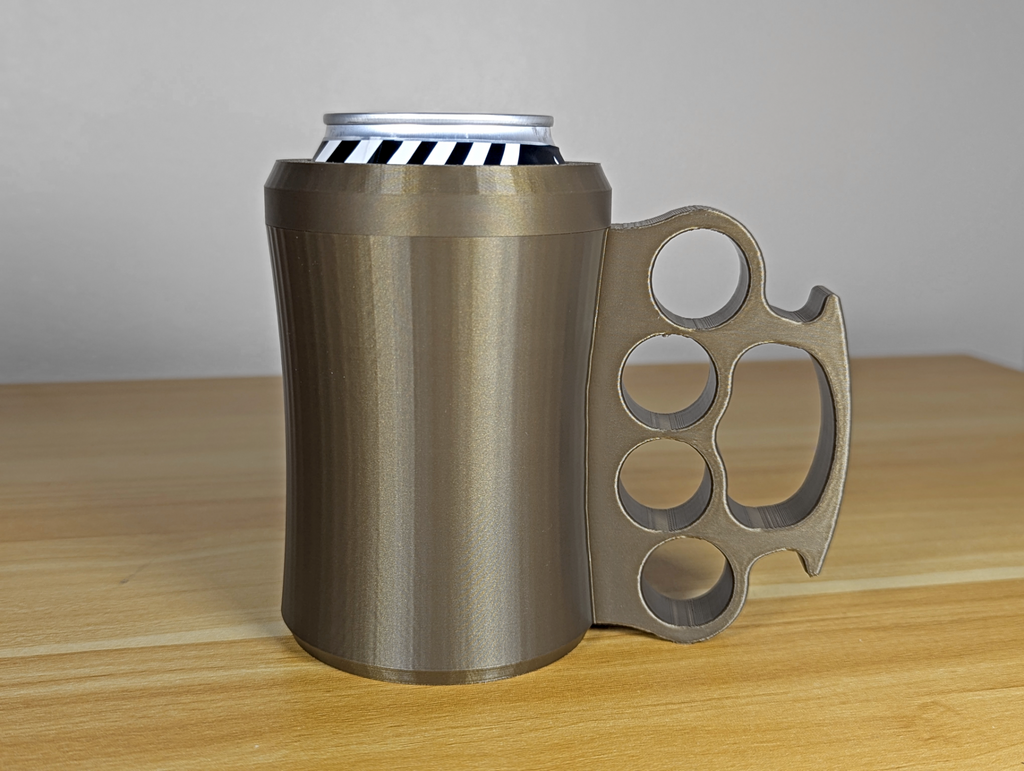 Brass Knuckle 12oz Can Koozie