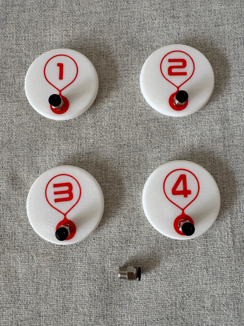 Cereal Box Lid w/ numbers and thread for PTFE