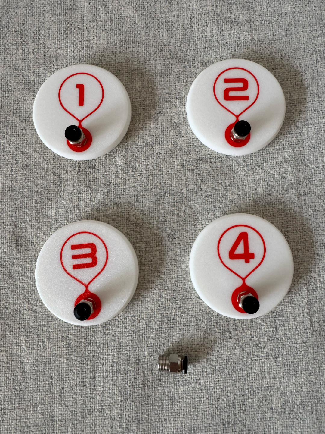 Cereal Box Lid w/ numbers and thread for PTFE