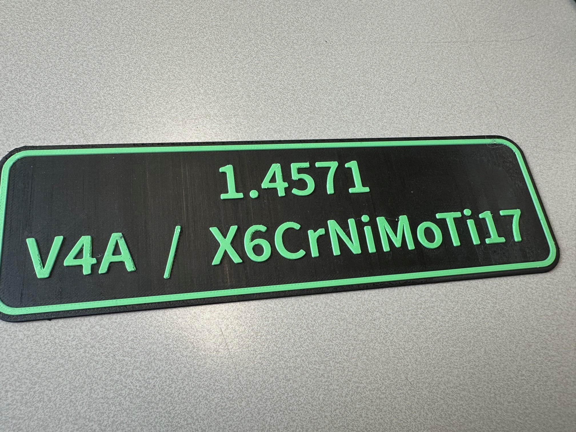 Regalschild Materialbeschriftung