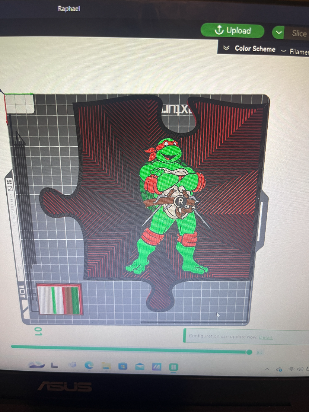 TMNT Puzzle Piece Wall Art