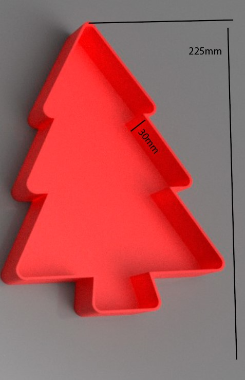 Christmas Tree-Shaped Snack Serving Tray