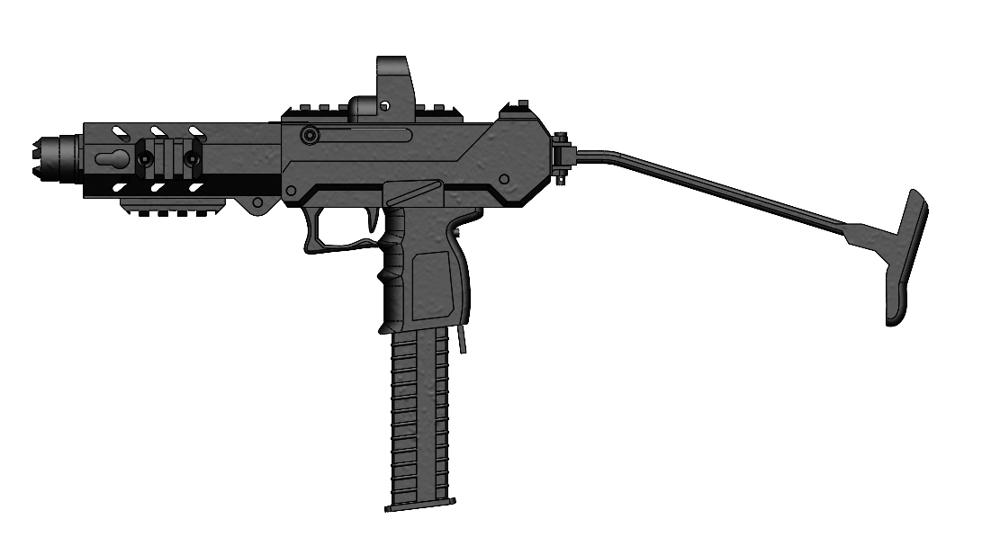 Rainbow Six - SMG 12 Printable and functional