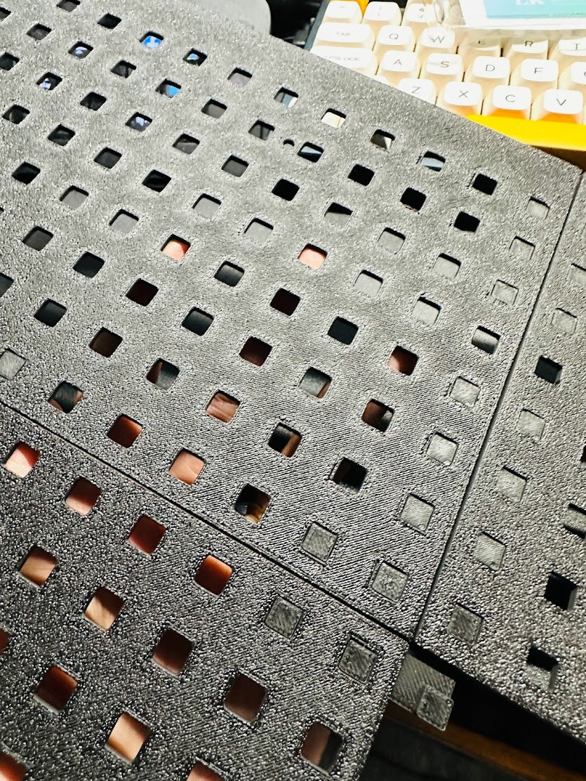 Pegboard panels for Bambu P1P minimal shell enclosure