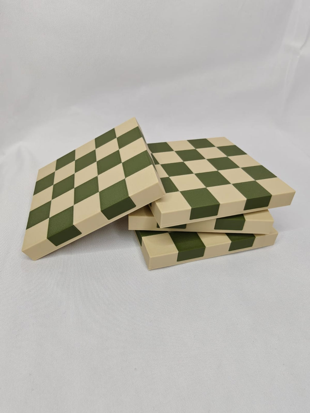 Checkered Coaster Set