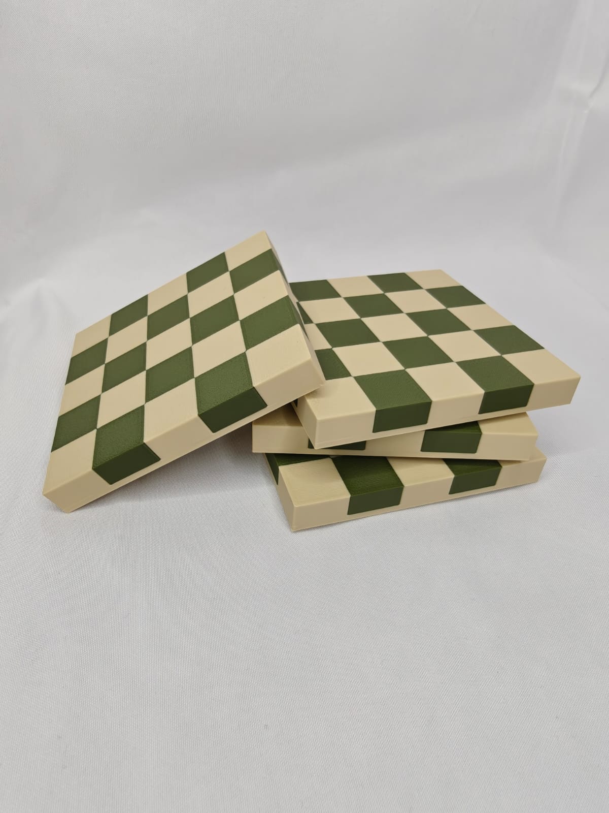 Checkered Coaster Set