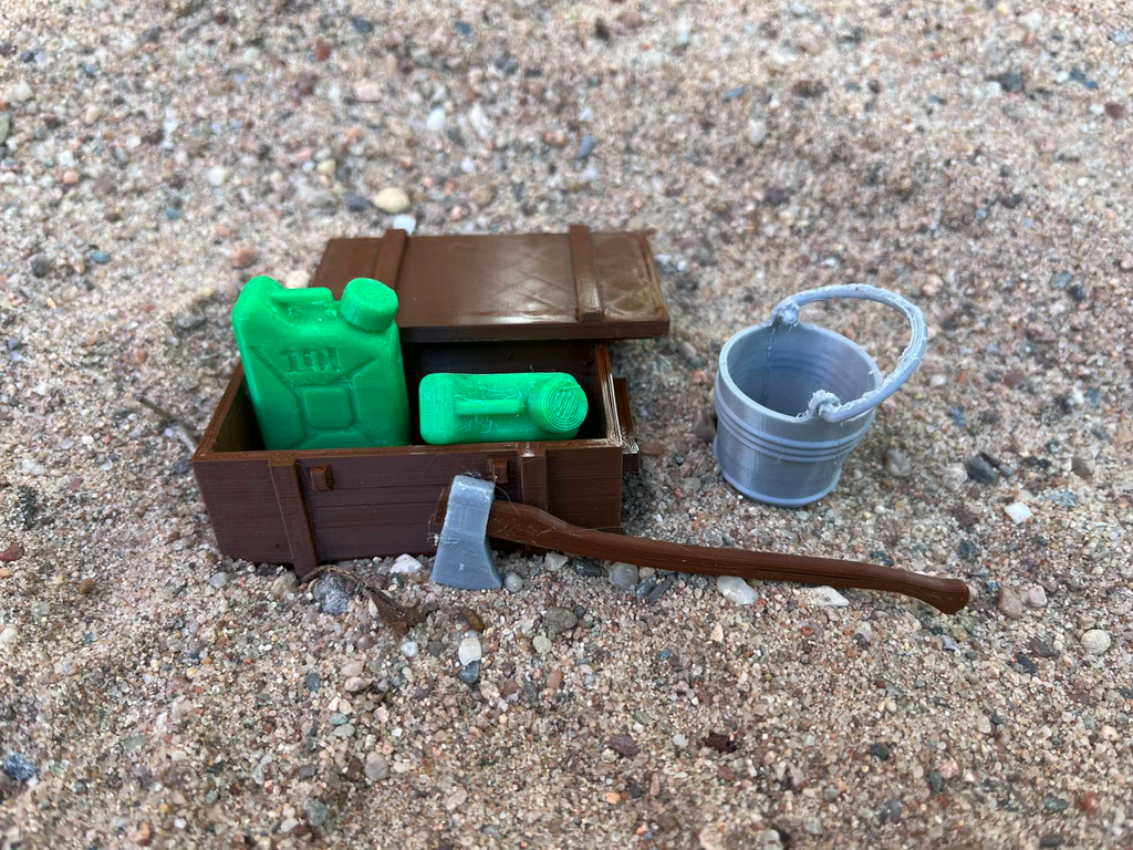 Army box 1:10 and 1:12, RC car, miniature, diorama