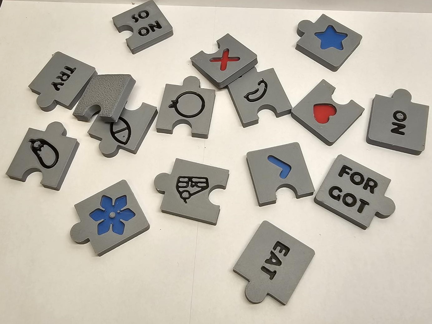 Puzzle Fridge Note magnets
