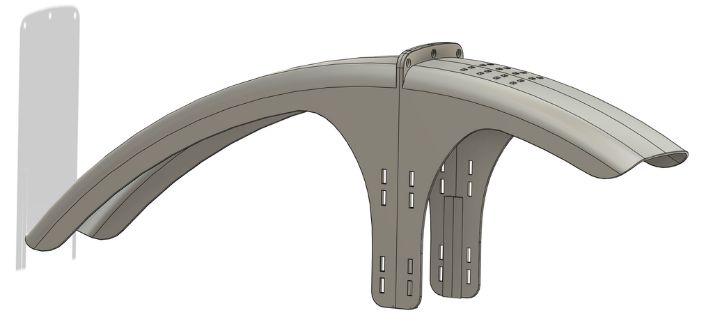MTB Front Mudguard/Fender 29"/27.5" +Zip-Tie Mount