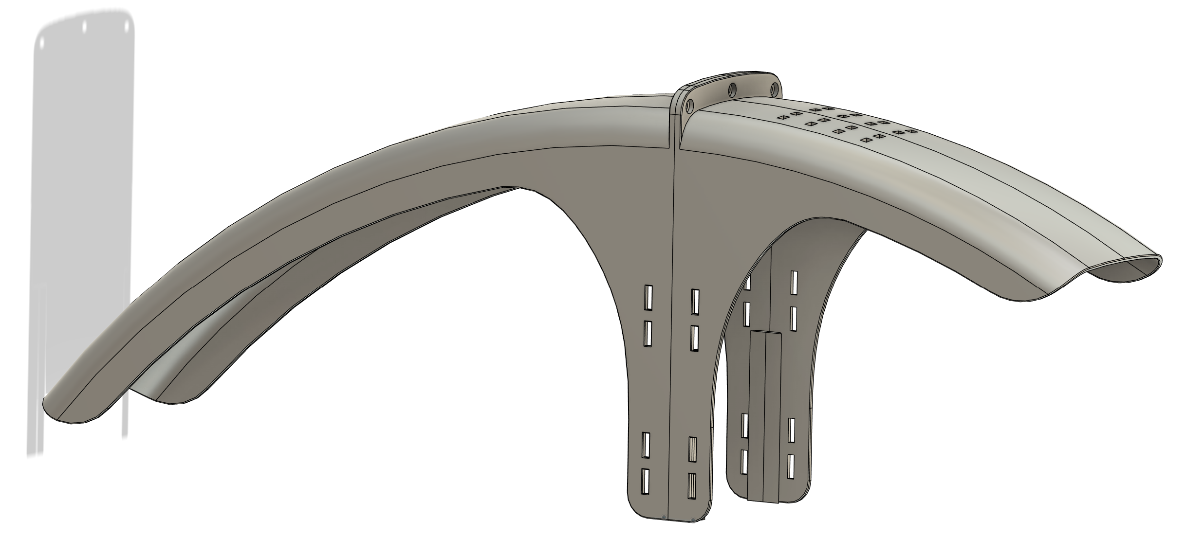 MTB Front Mudguard/Fender 29"/27.5" +Zip-Tie Mount