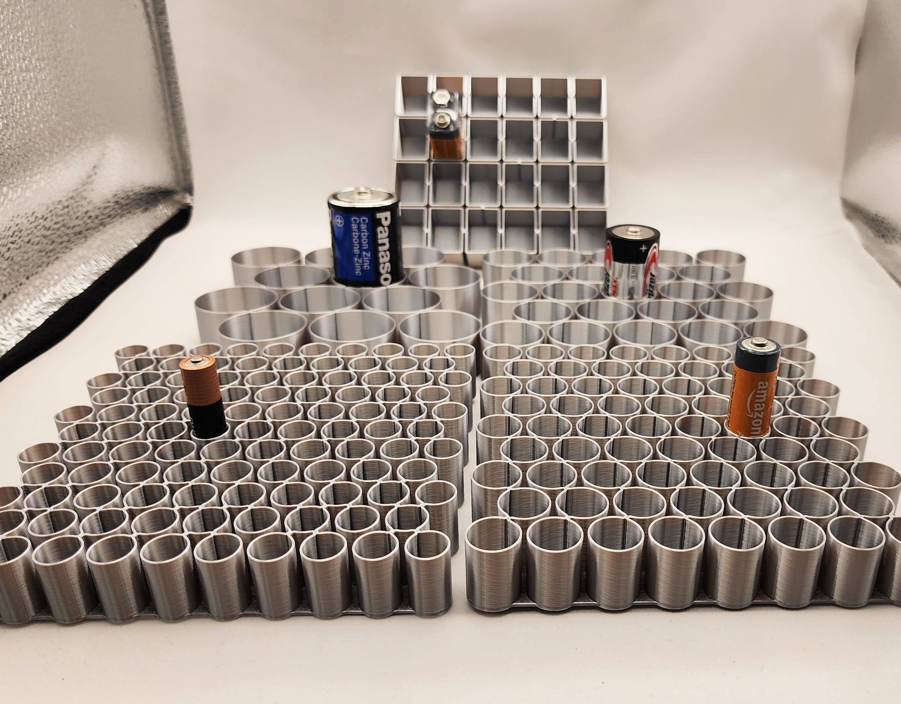 Vase Mode Battery Trays AAA-AA-9V-C-D