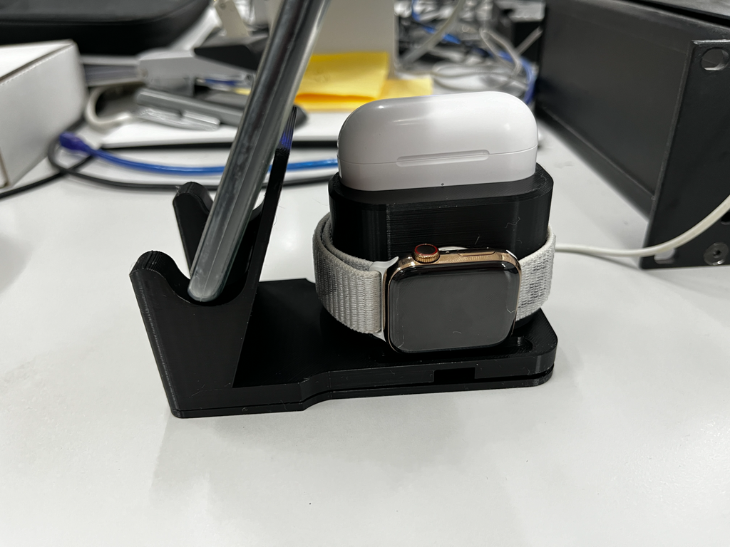 Charging Stand for iPhone / Smartphone, Apple Watch & Airpods Pro |Compact and Easy to Use