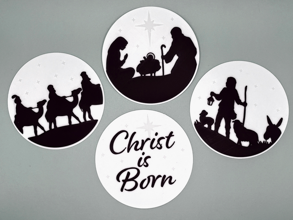 Christmas Nativity Puck Light Display