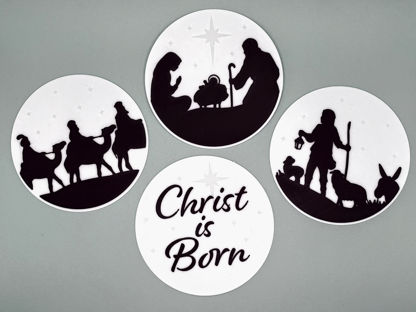 Christmas Nativity Puck Light Display