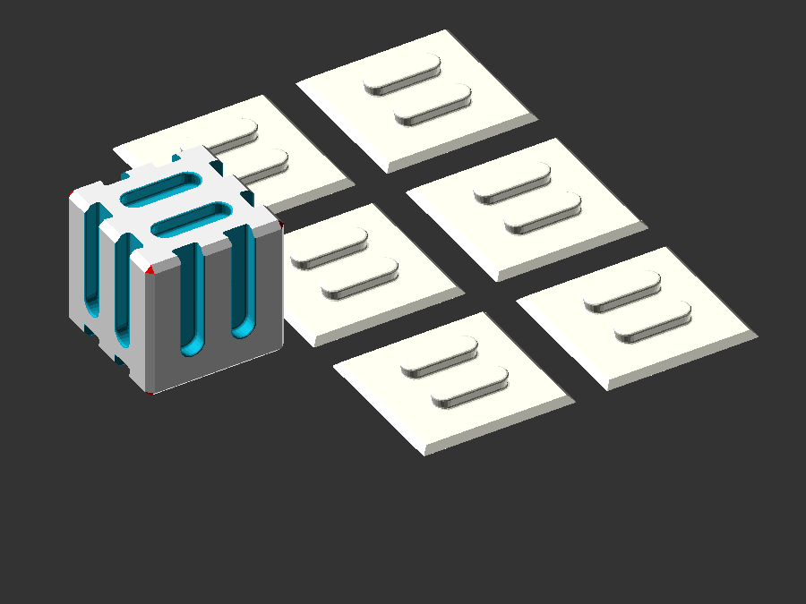 Sharp Dice with customizable surface tiles