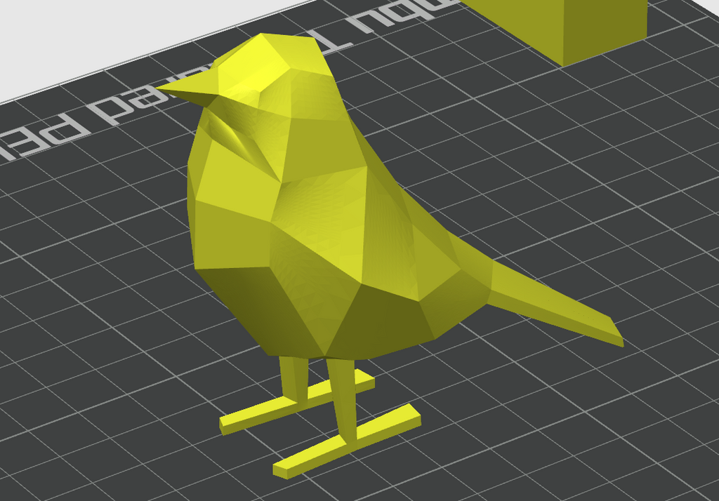 Low-poly sparrow